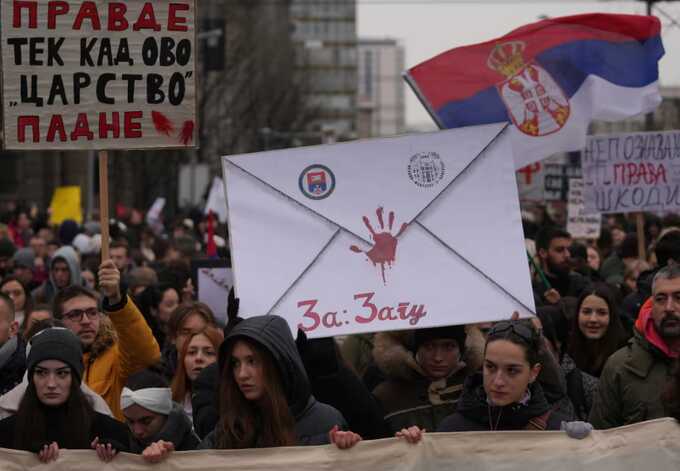 У Сербії студенти протестують проти політики президента Вучича