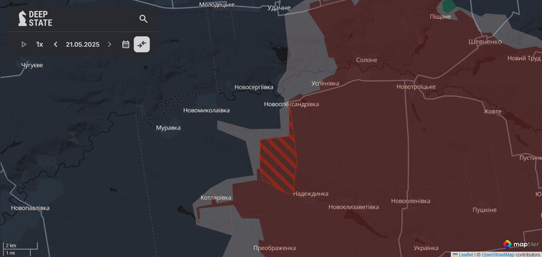 Росіяни просунулись біля Надіївки qxtiqxieriqqqhab